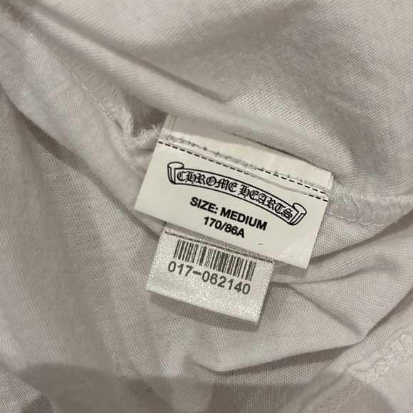 White Womens Chrome Hearts T Shirt - Picture 4 of 5